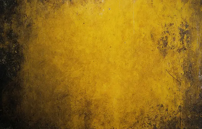 Aged Yellow Paint Grunge Metal Plate Texture Image